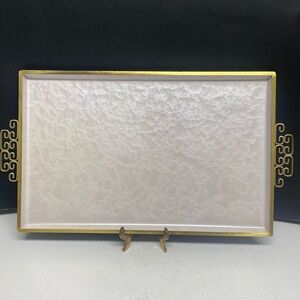 Luxurious Gold and Cream Serveware Tray
